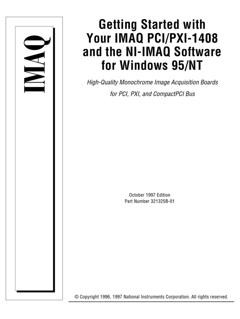 National Instruments Corporation IMAQ PCI-1408 User manual