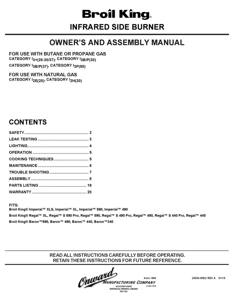 Broil King 18672 Owner's and assembly manual Broil King 18672 Owner's and assembly manual