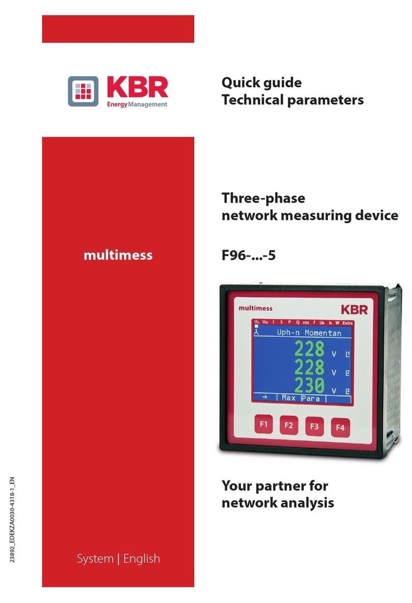 KBR Multimess F96-***-5 Series User manual KBR Multimess F96-***-5 Series User manual