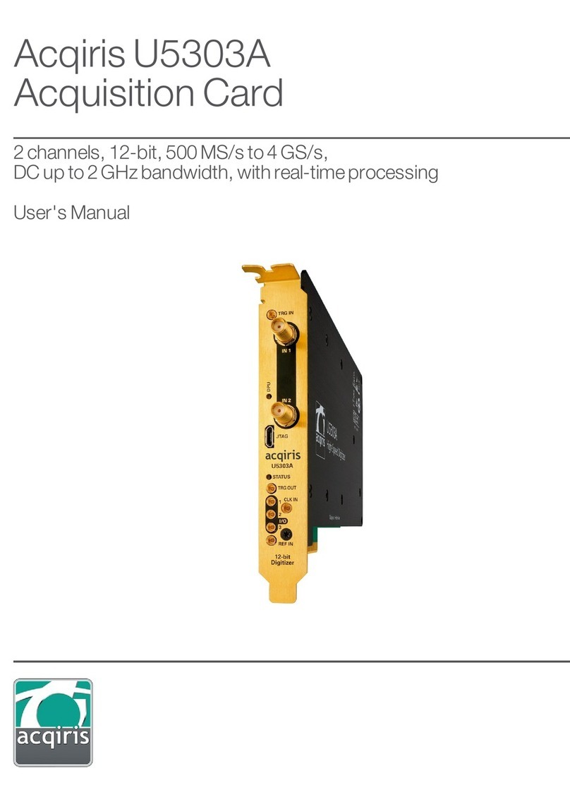 Acqiris U5303A User manual