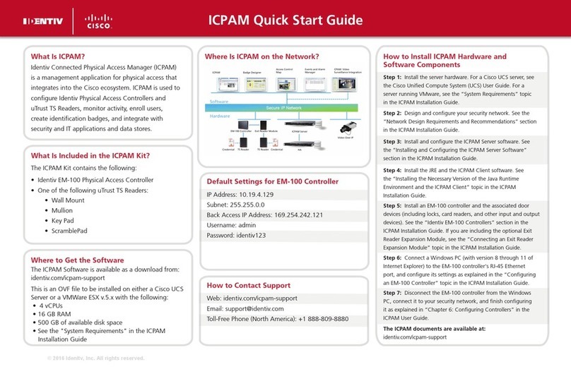 Cisco Identiv ICPAM EM-100 User manual