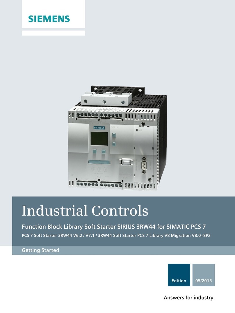 Siemens Sirius 3RW44 V.6.2 User manual