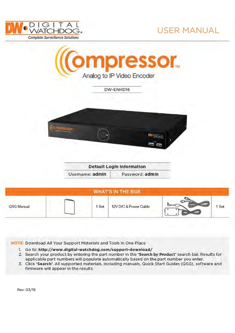 Digital Watchdog Compressor DW-ENHD16 user manual Digital Watchdog Compressor DW-ENHD16 user manual