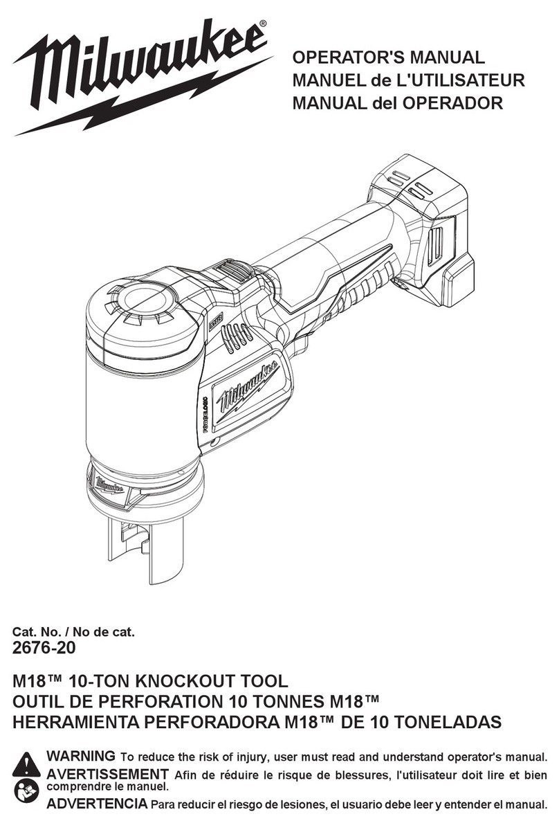 Milwaukee M18 2676-20 Operator's manual