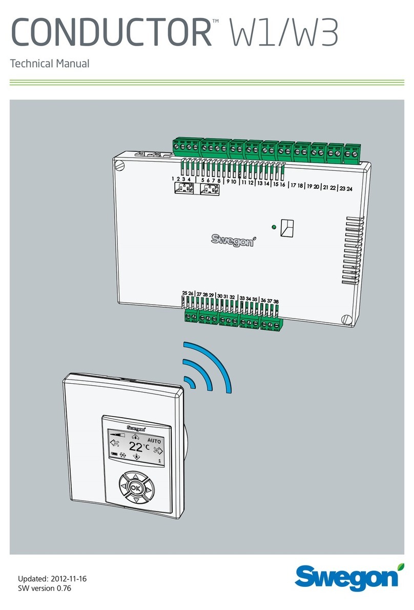 Swegon CONDUCTOR W1 Technical manual