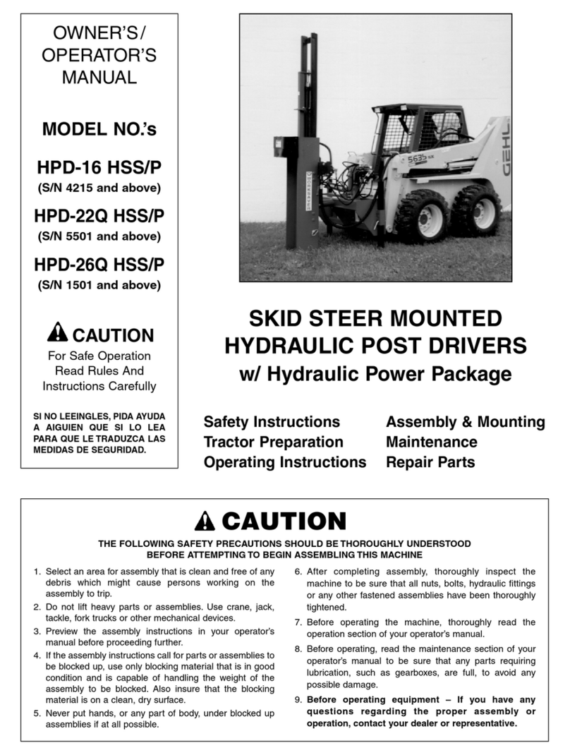 Worksaver HPD-16 HSS/P Owner's and operator's manual