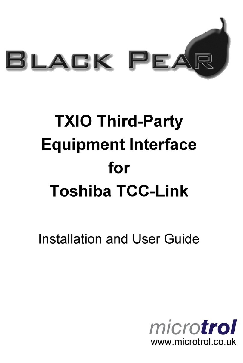Microtrol Black Pear TXIO Installation and user guide