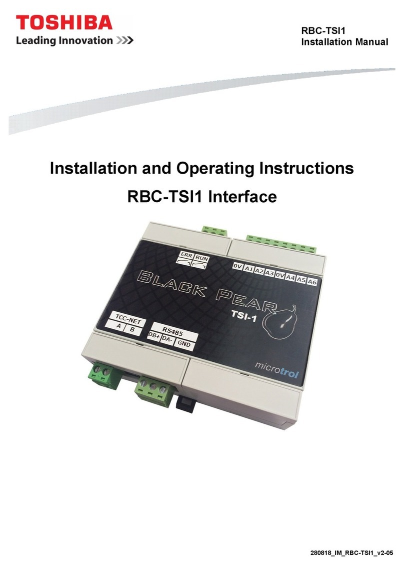 Microtrol Black Pear RBC-TSI1 Installation and operating instructions