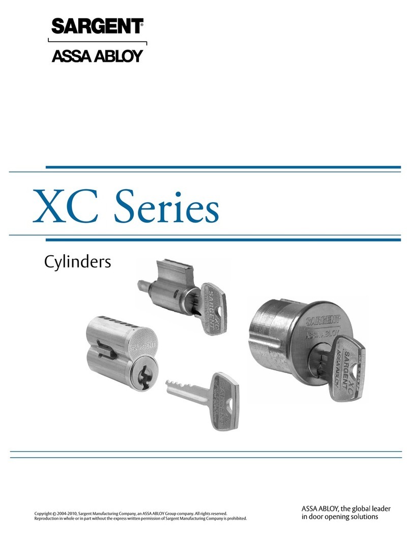Assa Abloy Sargent XC Series User manual