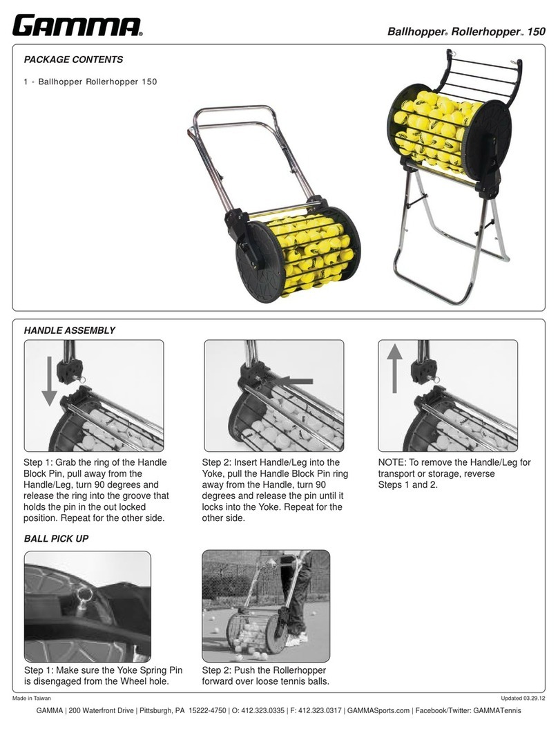 Gamma+ Ballhopper Rollerhopper 150 User manual