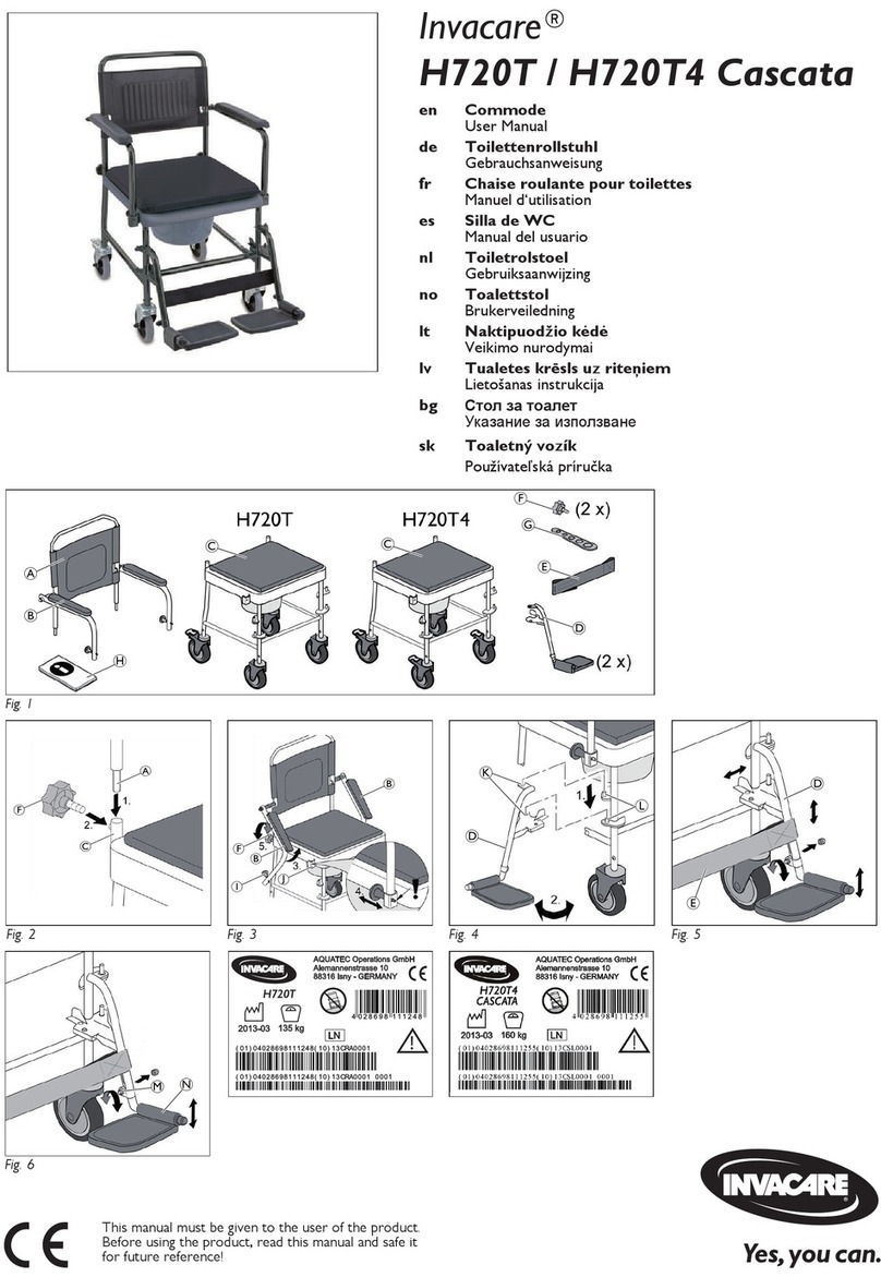 Invacare Cascata H720T user manual