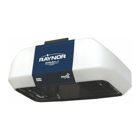 Raynor Aviator II PREMIUM Series Use and care manual