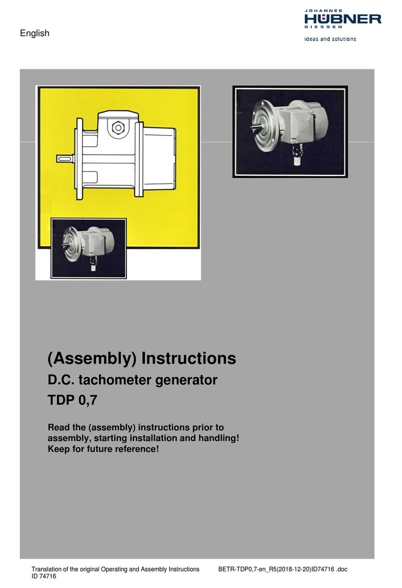Hubner TDP 0,7 Series Assembly instructions