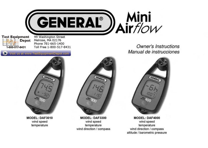 General Mini Airflow DAF3010 User manual