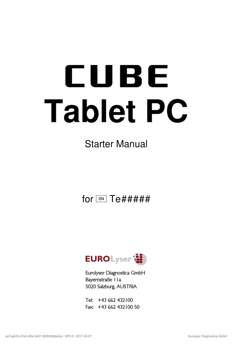 Eurolyser Cube Starter manual