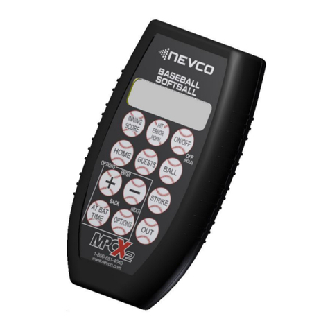 Nevco MPCX2 Football Operator instructions