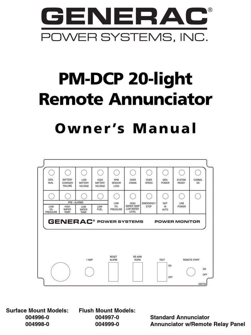 Generac Power Systems PM-DCP owner's manual