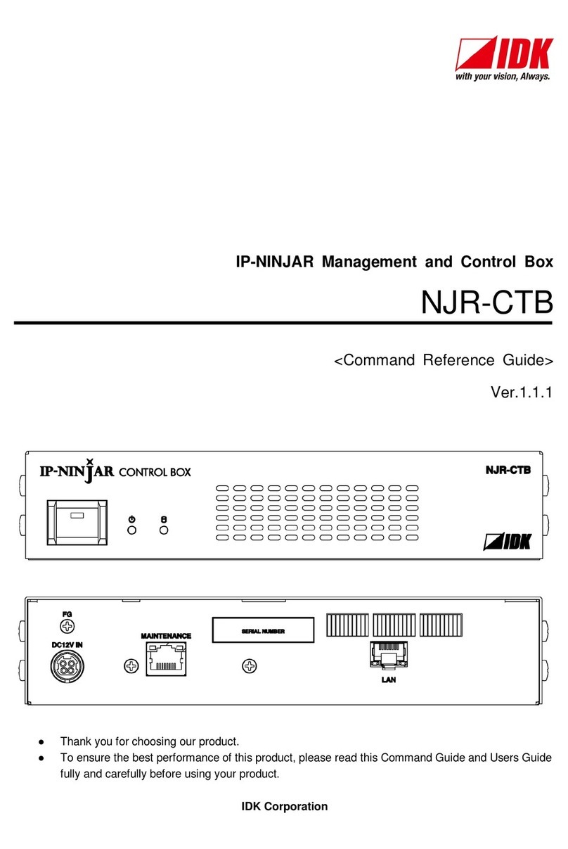 IDK IP-NINJAR NJR-CTB Cli command reference guide