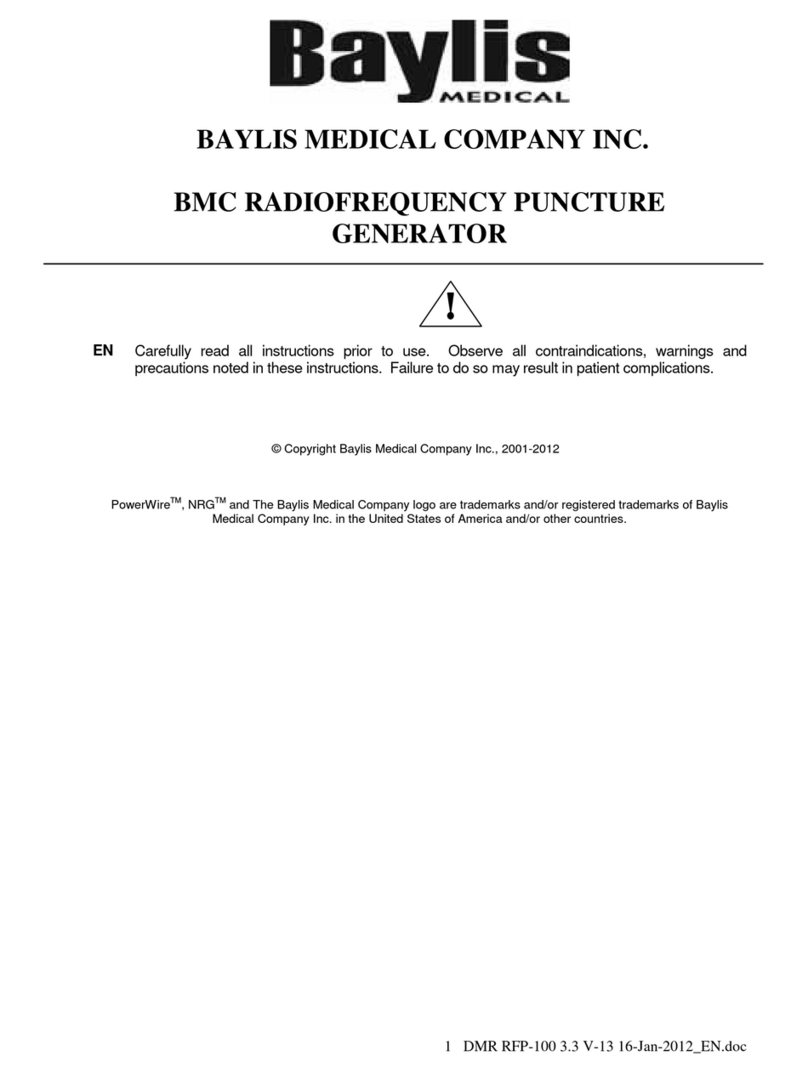 Baylis Medical RFP-100A Instructions for use