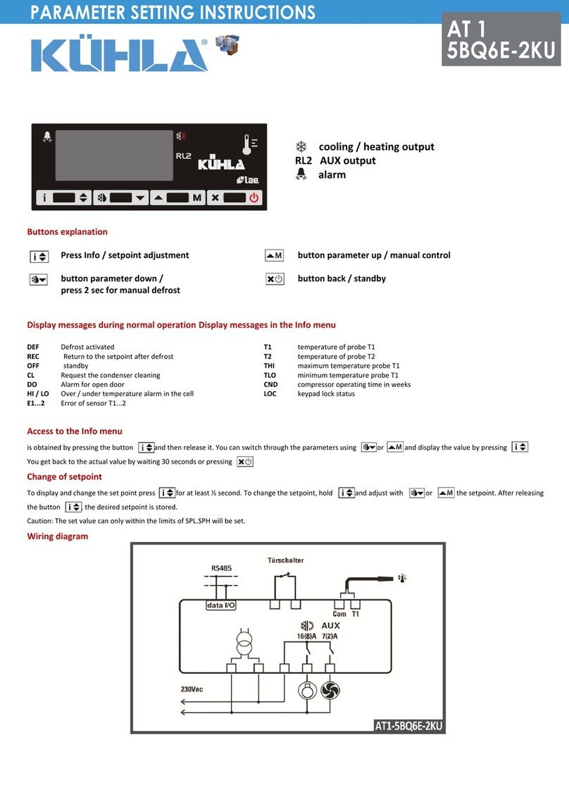 Kühla AT1-5BQ6E-2KU Setting instructions Kühla AT1-5BQ6E-2KU Setting instructions