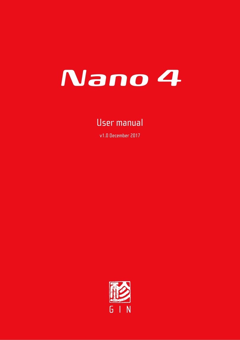 Gin Nano 4 User manual