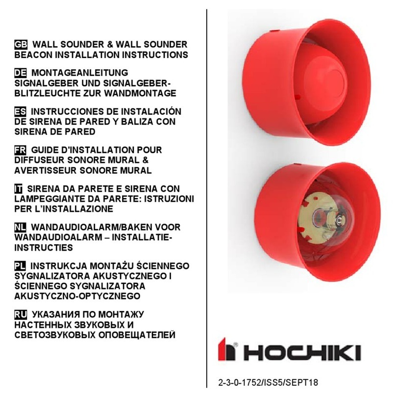 Hochiki CHQ-WS2 installation instructions