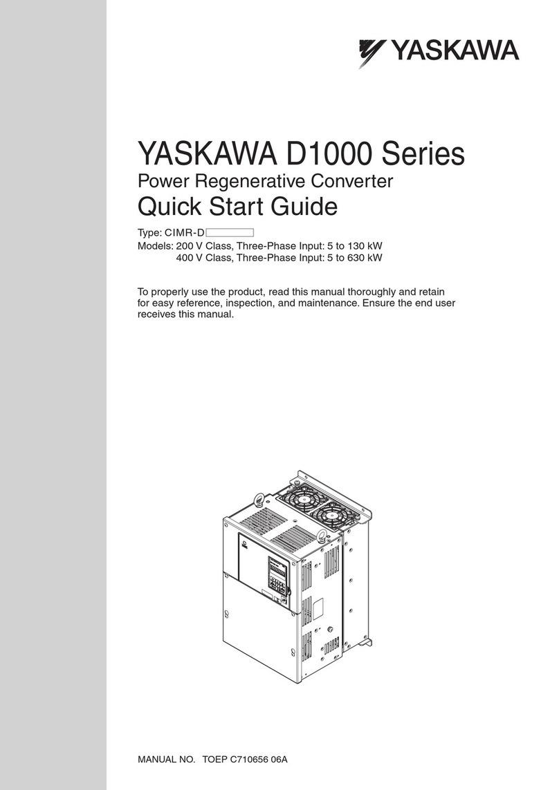 YASKAWA D1000 Series quick start guide