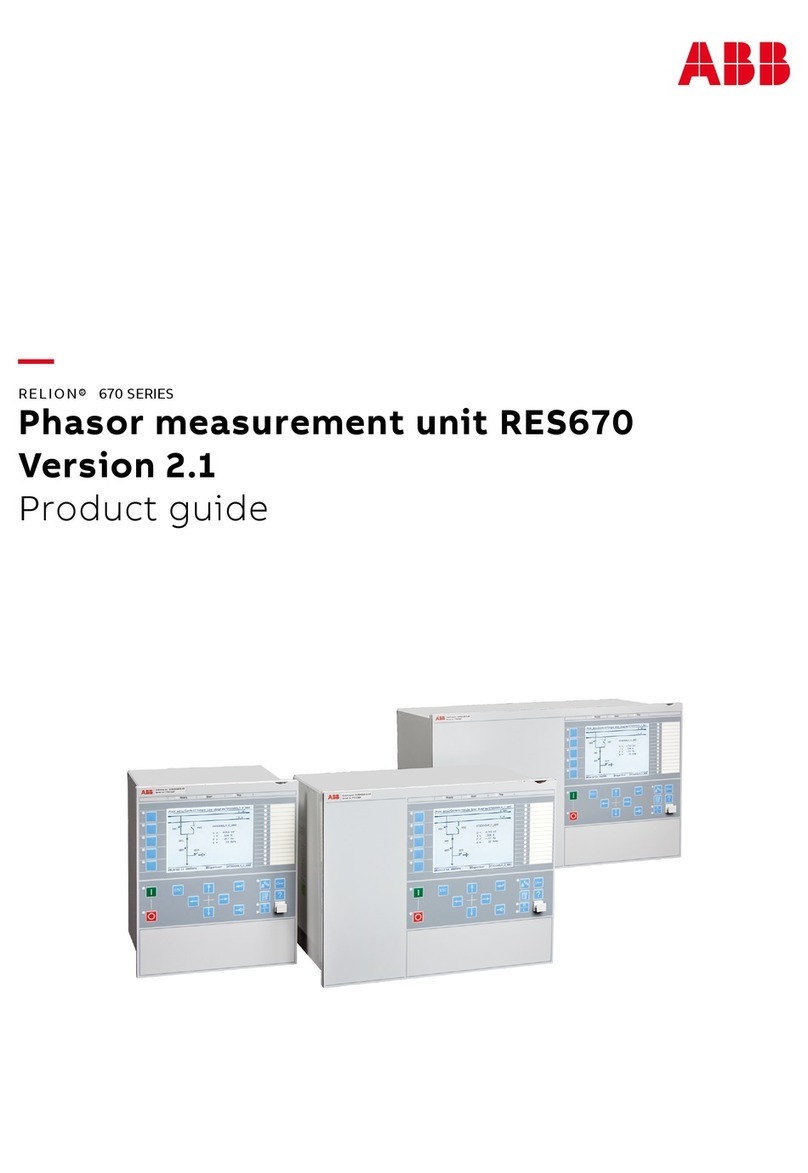 ABB Relion RES670 User manual