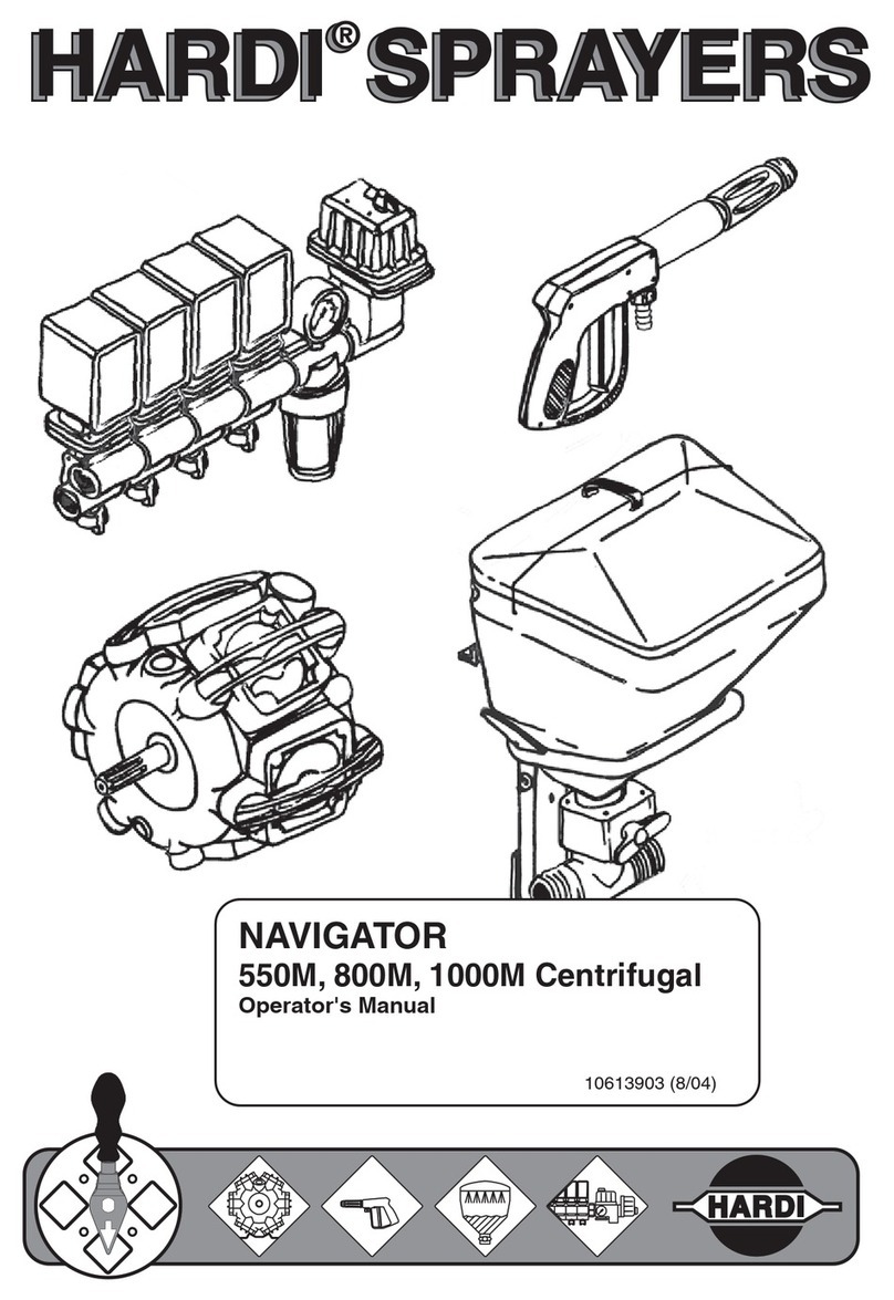 Hardi Navigator 550M Operator's manual
