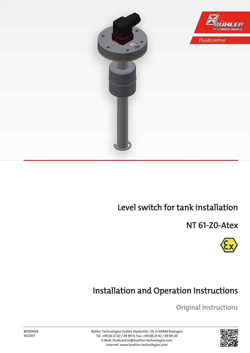 Buhler NT 61-Z0-Atex Installation and operation instructions for