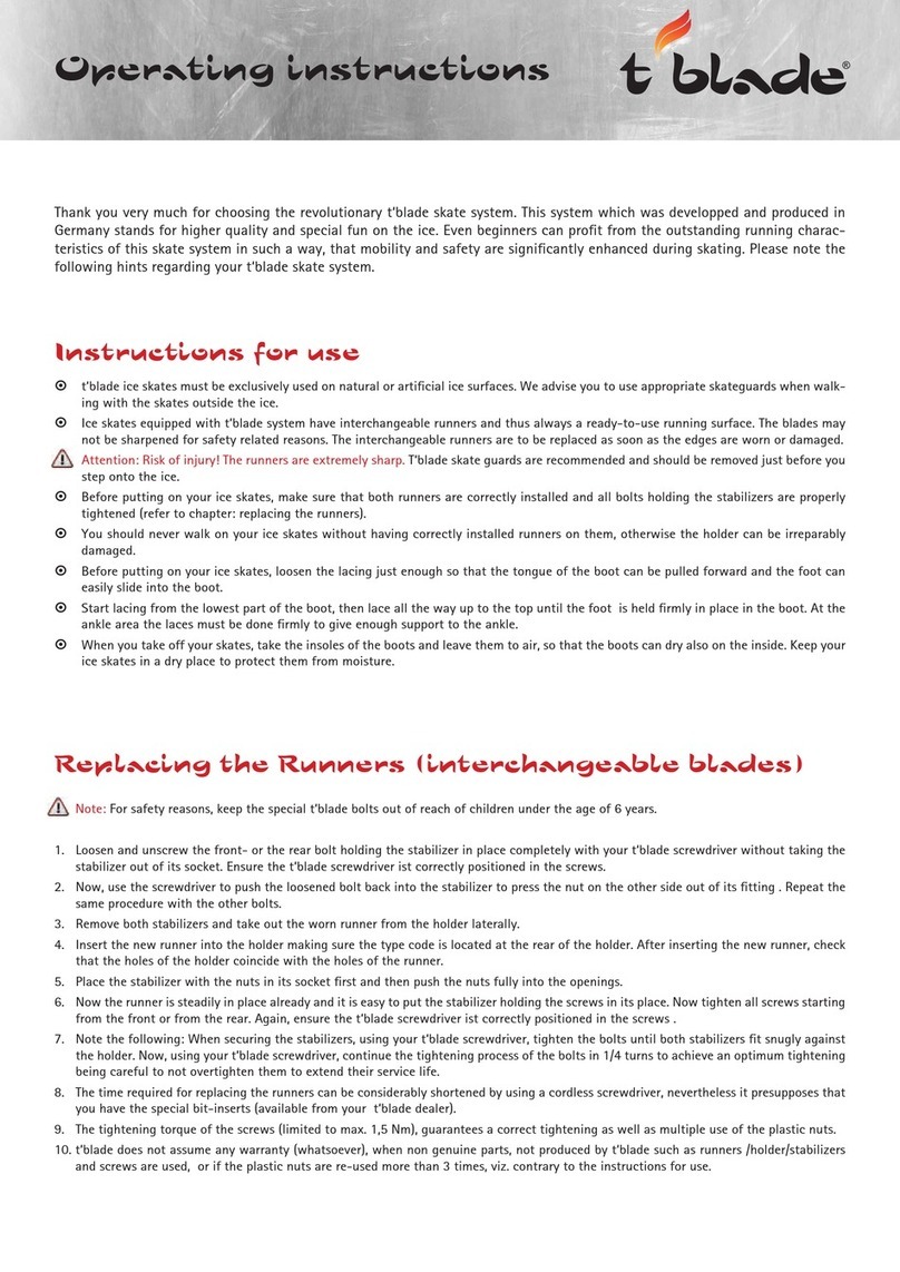 T-Blade T‘blade Super Series operating instructions
