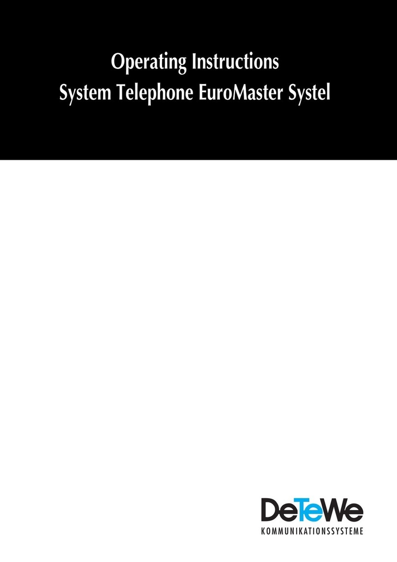 DETEWE EuroMaster Systel operating instructions