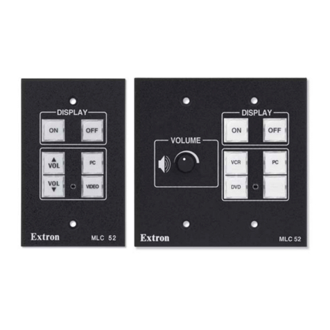 Extron electronics Basic MediaLink Controllers MLC 52 IR user manual