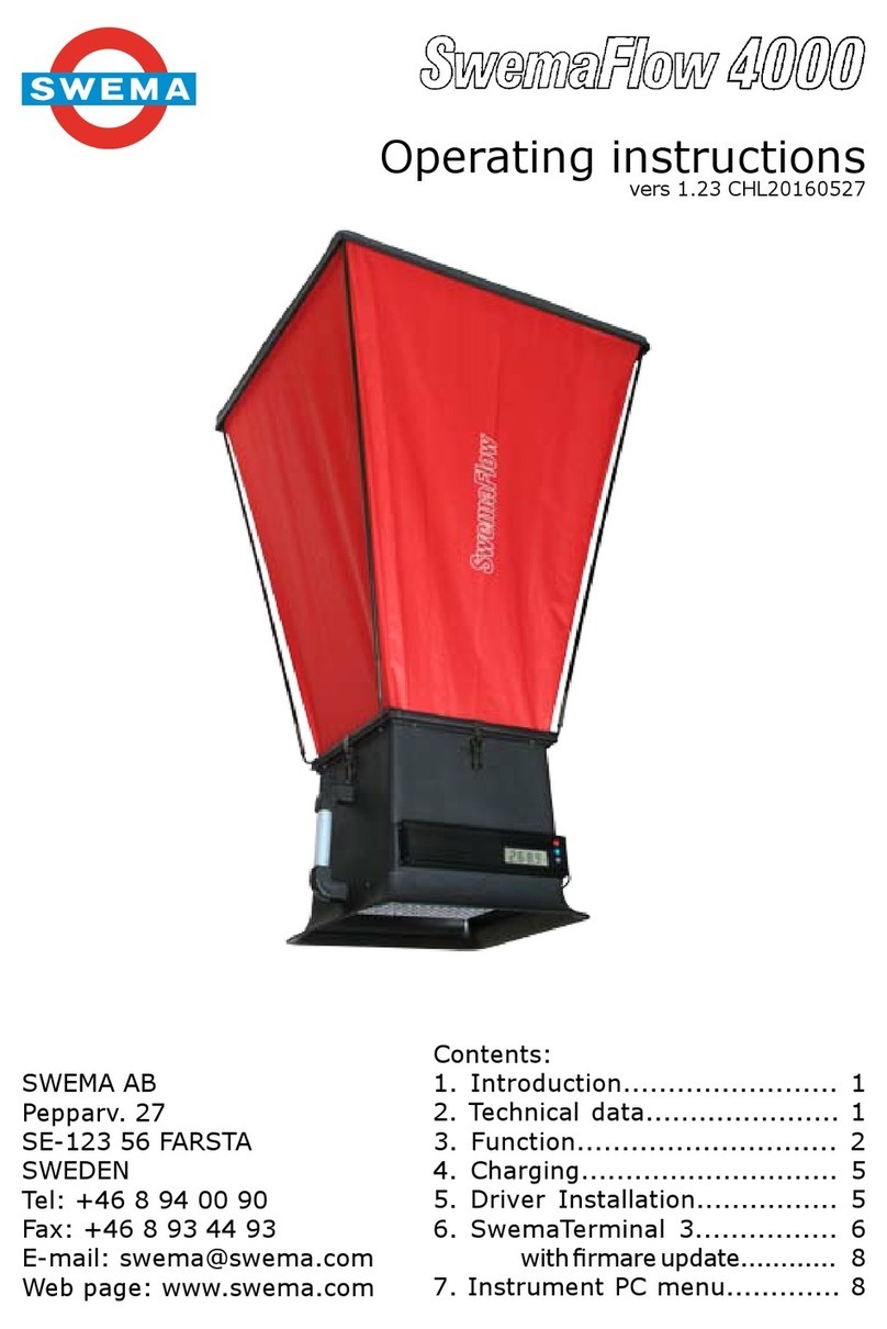 Swema SwemaFlow 4000 User manual