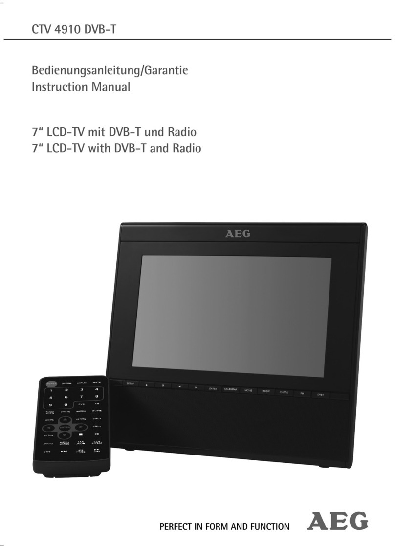 AEG CTV 4910 DVB-T User manual AEG CTV 4910 DVB-T User manual