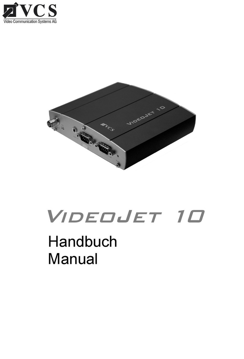 VCS VideoJet 10 manual