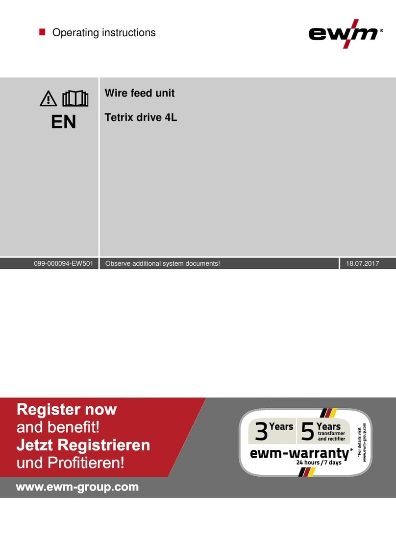EWM Tetrix drive 4L operating instructions