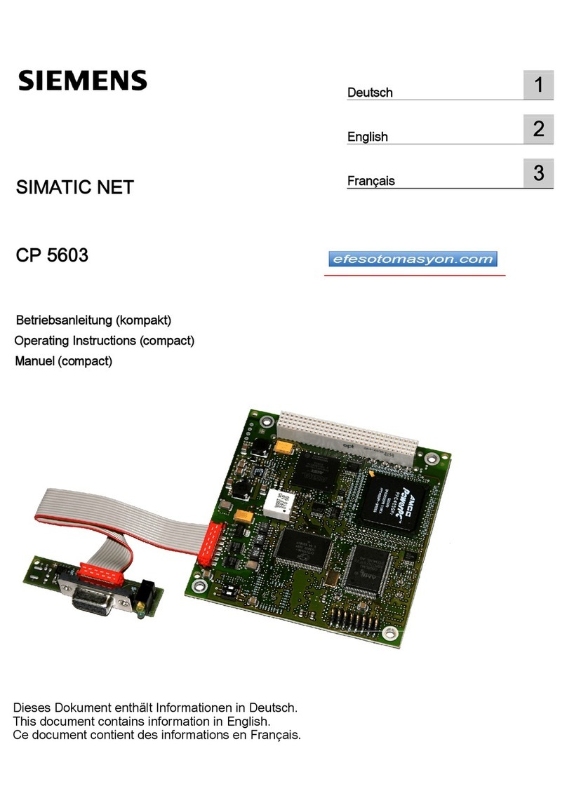 Siemens SIMATIC NET CP 5603 User manual Siemens SIMATIC NET CP 5603 User manual