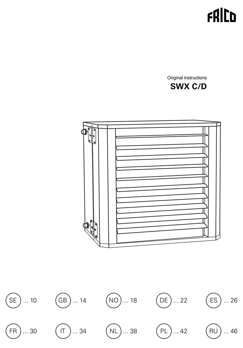 Frico SWX C Series User manual