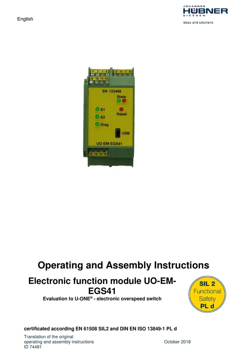 Hubner UO-EM-EGS41 Operating and assembly instructions