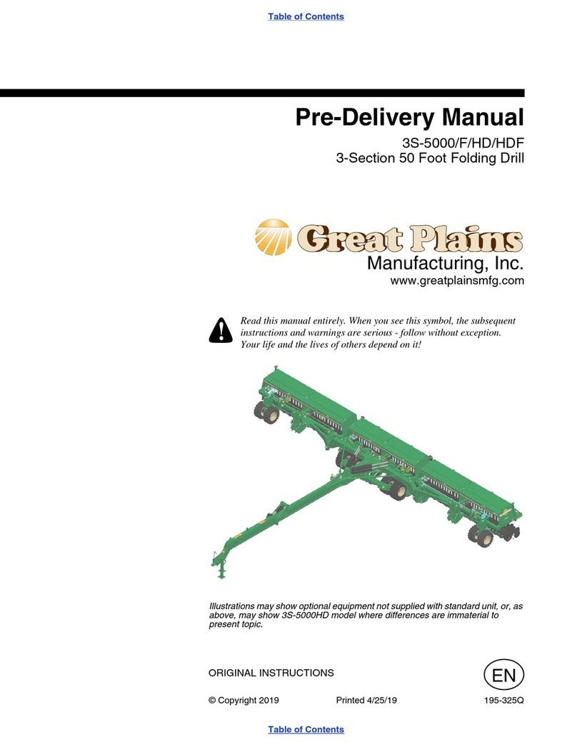 GREAT PLAINS 3S-5000 Series Predelivery Manual