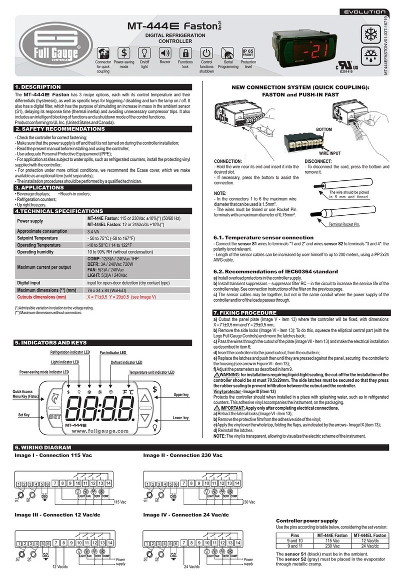 Full Gauge Faston MT-444e User manual