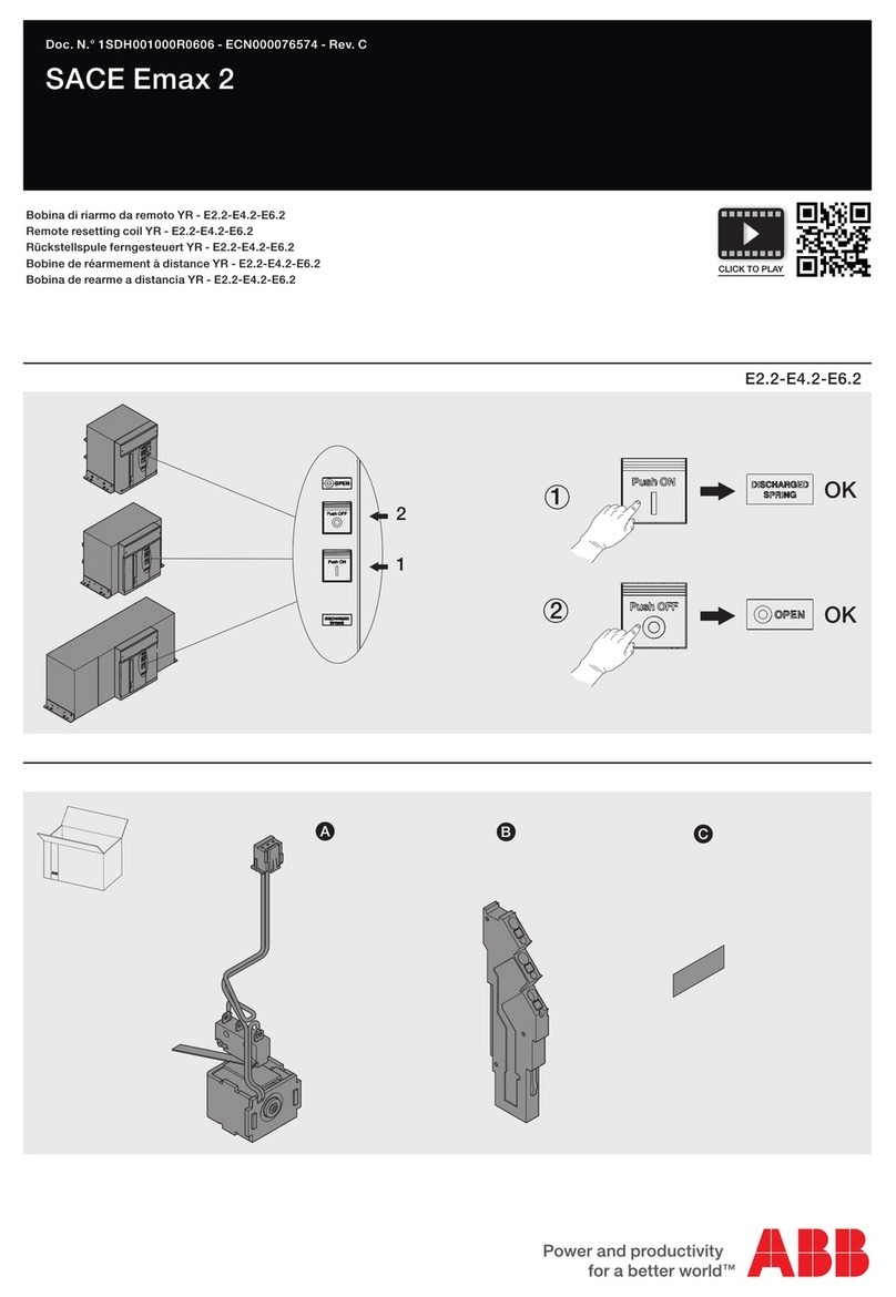 ABB SACE Emax 2 User manual