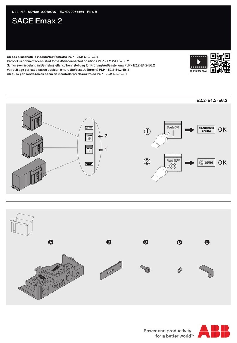 ABB SACE Emax 2 User manual