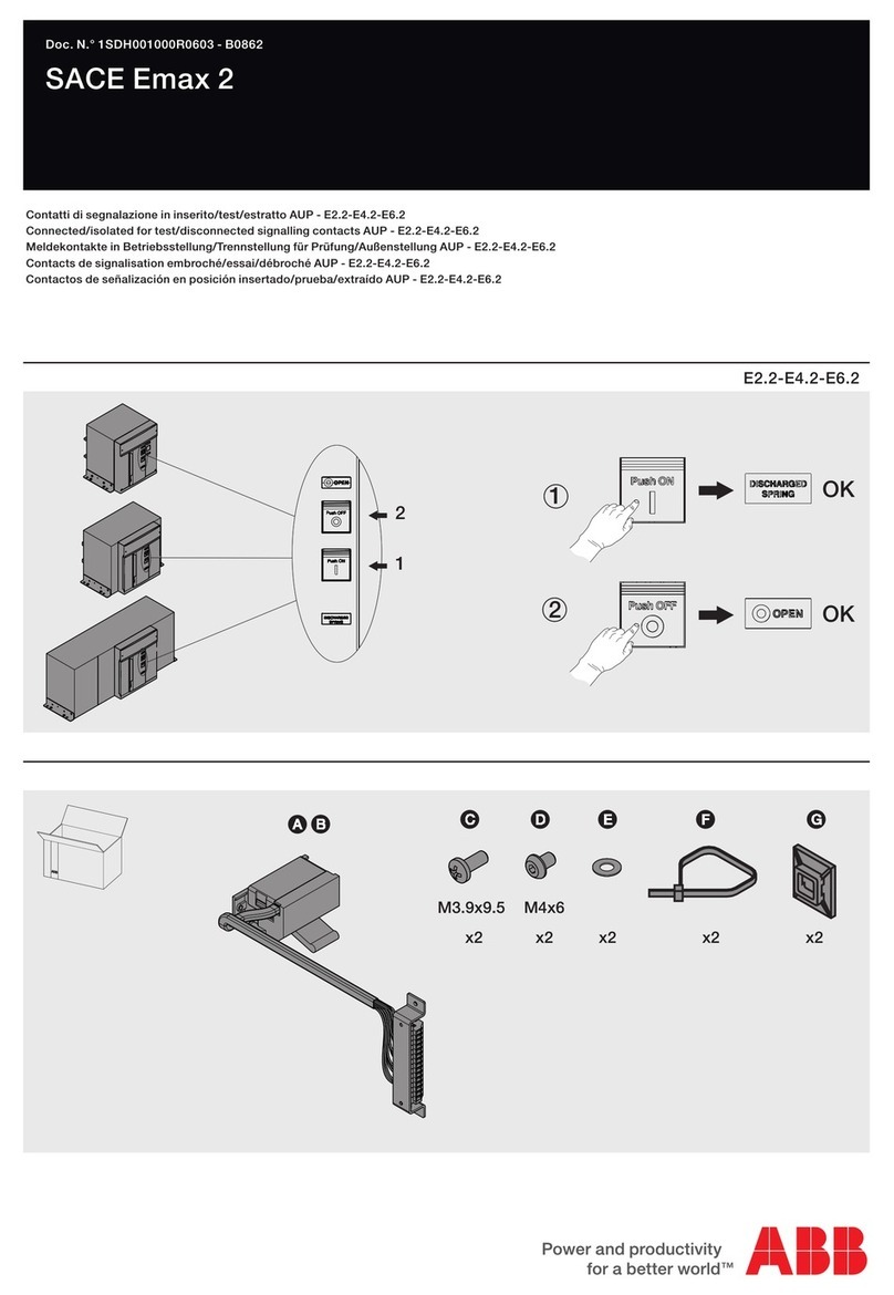 ABB SACE Emax 2 User manual