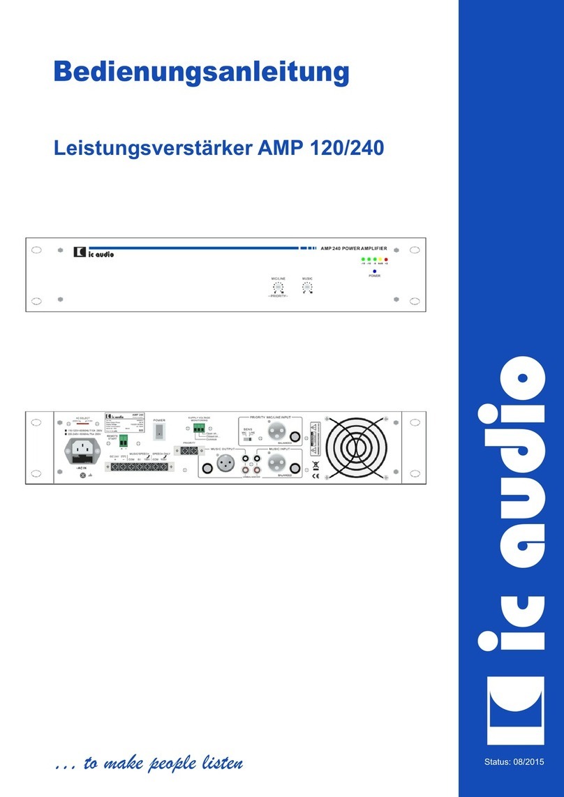 IC Audio AMP 120 user manual