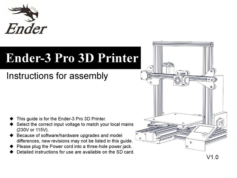 Creality 3D Ender-3 Pro Instructions for assembly