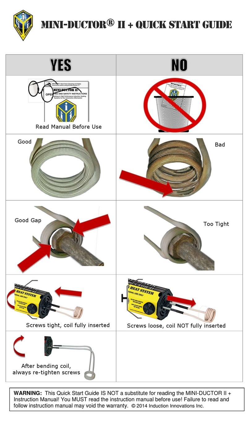 Induction Innovations Mini-Ductor II MD-800 quick start guide