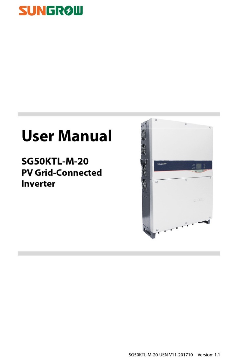 Sungrow SG50KTL-M-20 User manual