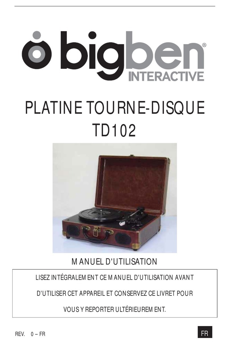 Bigben TD102 operating instructions